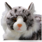 Preview: Carl Dick Plush Toy Cat, Persian-Cat lying grey-white