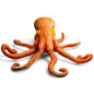 Preview: Carl Dick Plüschtier Krake, Oktopus