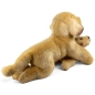 Preview: Carl Dick Plush Toy Labrador Retriever lying with pup