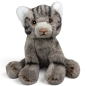 Preview: Carl Dick Plush Toy Cat grey sitting