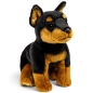 Preview: Carl Dick Plüschtier Dobermann Hund sitzend