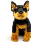 Preview: Carl Dick Plüschtier Dobermann Hund sitzend