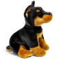 Preview: Carl Dick Plüschtier Dobermann Hund sitzend