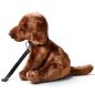 Preview: Carl Dick Plüschtier Labrador Retriever braun mit Leine