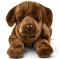 Preview: Carl Dick Plüschtier Labrador Retriever braun mit Geschirr