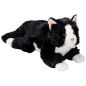 Preview: Carl Dick Plush Toy Cat black-white lying