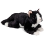 Preview: Carl Dick Plush Toy Cat black-white lying