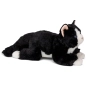 Preview: Carl Dick Plush Toy Cat black-white lying