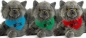 Preview: Grey Cat with scarf Preview: Grey Cat with scarf