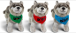 Preview: Carl Dick Plush Toy Wolf with scarf
