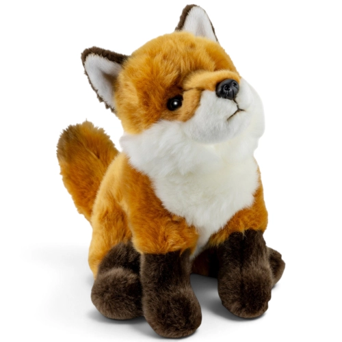 Carl Dick Plush Toy Fox sitting