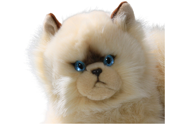 Carl Dick Plüschtier Katze, Perserkatze liegend beige