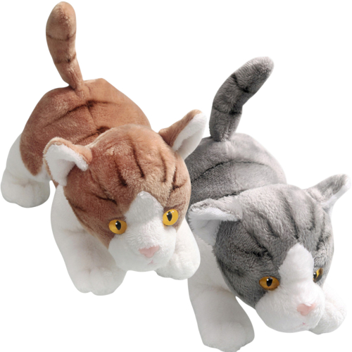 Carl Dick Plüschtier Katze schleichend