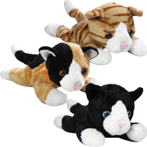 Carl Dick Plush Toy Cat lying
