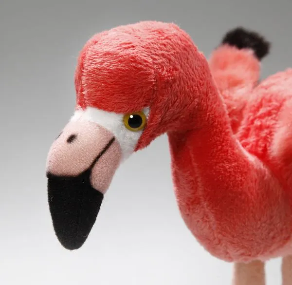 Carl Dick Plüschtier Flamingo mit biegbaren Beinen