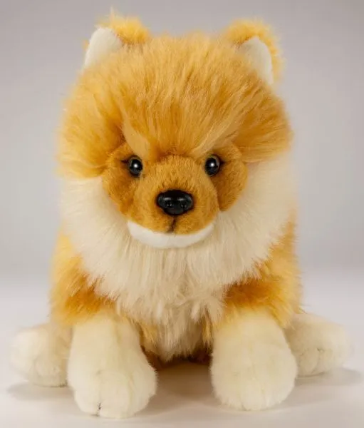 Carl Dick Plüschtier Zwergspitz sitzend, Pomeranian Hund