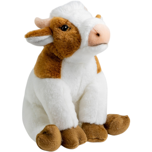 Preview: Kuh sitzend braun-weiß