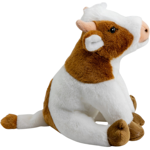 Preview: Kuh sitzend braun-weiß