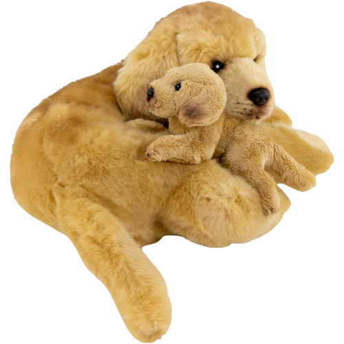 Preview: Carl Dick Plüschtier Labrador mit Baby