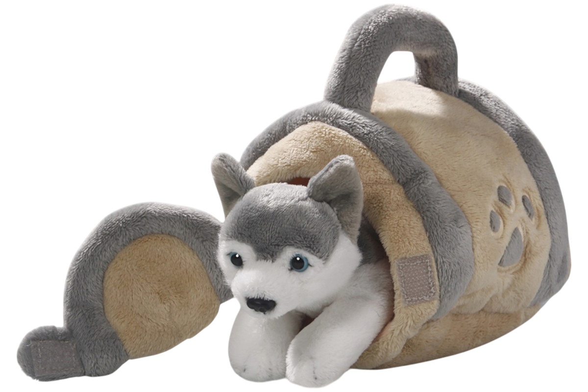 Carl Dick Plush Toy Husky in House