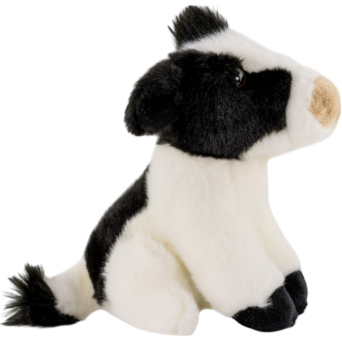 Preview: Kuh sitzend schwarz-weiß