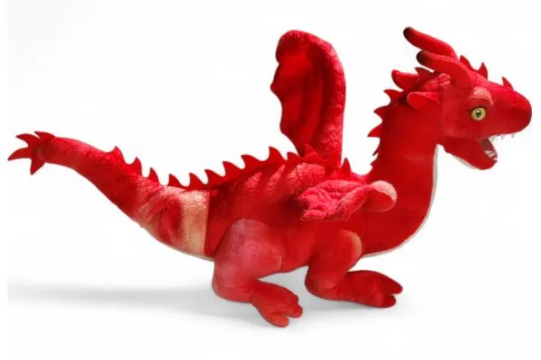 Carl Dick Plüschtier Drache rot