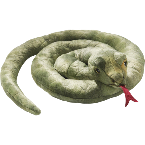 Preview: Schlange grün geringelt