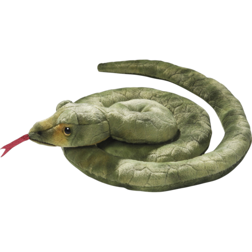 Preview: Schlange grün geringelt