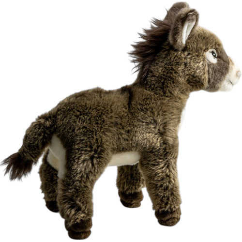 Preview: Esel grau-braun stehend