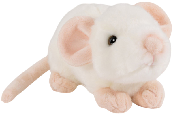 Carl Dick Plüschtier weiße Maus
