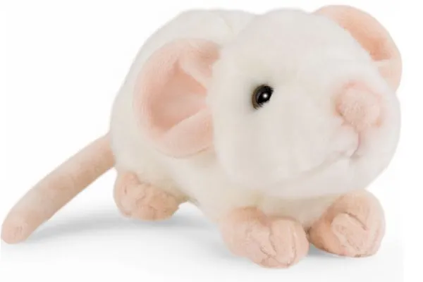 Carl Dick Plush Toy Mouse white