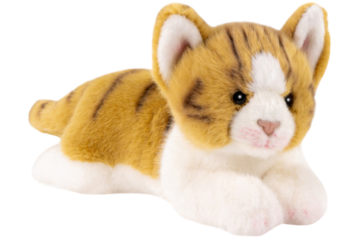 Carl Dick Plush Toy Cat brown-white