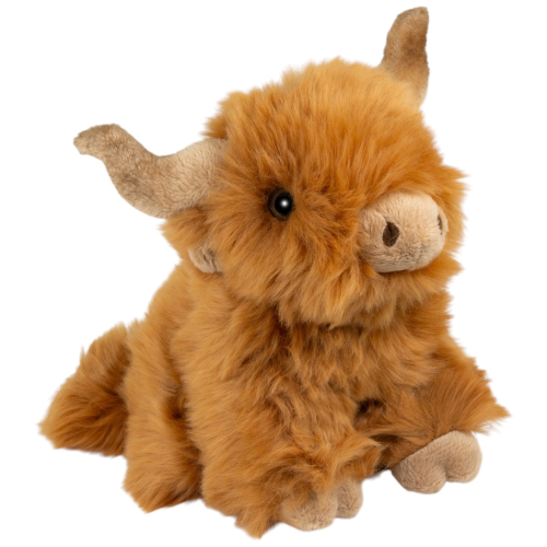 Hochland-Rind sitzend