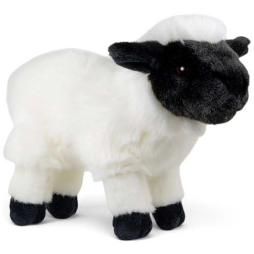 Carl Dick Plüschtier Schaf, Lamm schwarz-weiß stehend