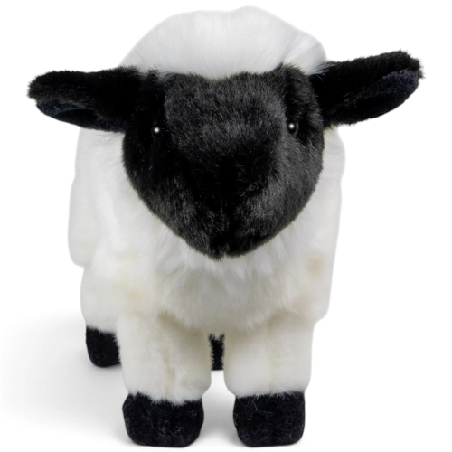 Carl Dick Plush Toy Sheep, Lamb black-white standing