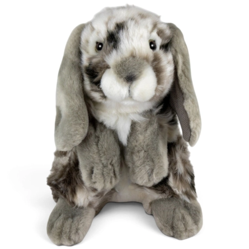 Carl Dick Plüschtier Hase grau stehend