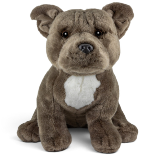 Preview: Carl Dick Plüschtier Staffordshire Bull Terrier grau