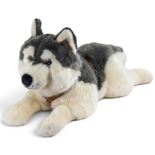Carl Dick Plüschtier Husky mit Geschirr