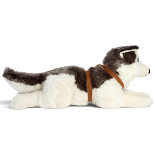Preview: Carl Dick Plüschtier Husky mit Geschirr