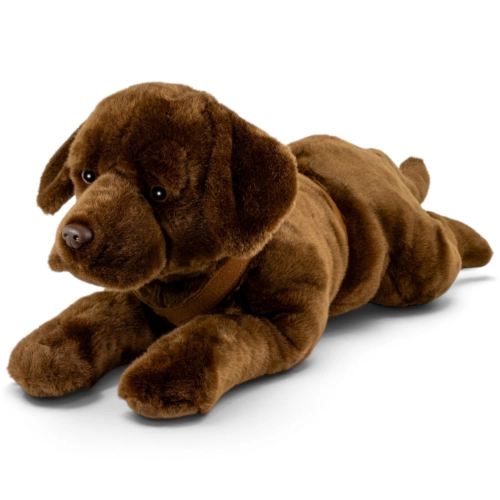 Carl Dick Plüschtier Labrador Retriever braun mit Geschirr