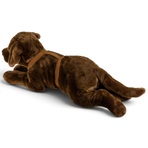 Preview: Carl Dick Plüschtier Labrador Retriever braun mit Geschirr