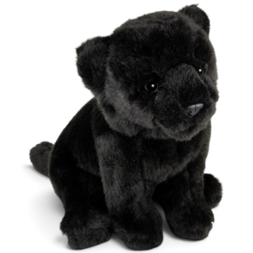 Panther sitzend schwarz