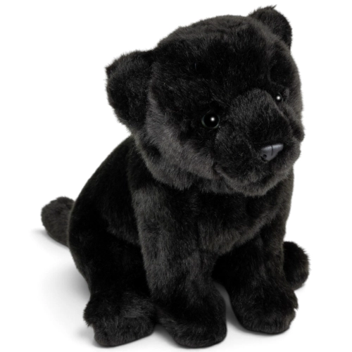 Carl Dick Plüschtier Panther sitzend schwarz