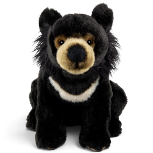 Carl Dick Plush Toy Asiatic Black Bear sitting