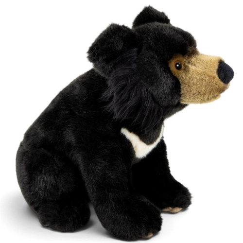 Carl Dick Plush Toy Asiatic Black Bear sitting