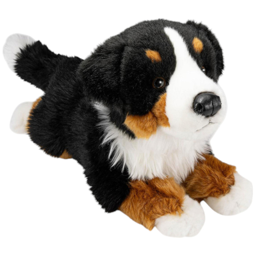 Carl Dick Plüschtier Berner Sennenhund liegend