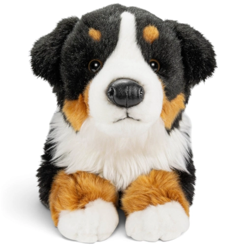 Carl Dick Plush Toy Bernese Mountain Dog lying