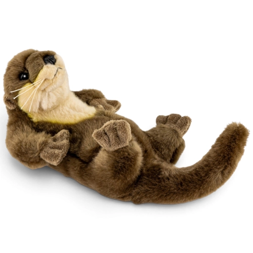 Carl Dick Plush Toy Otter lying