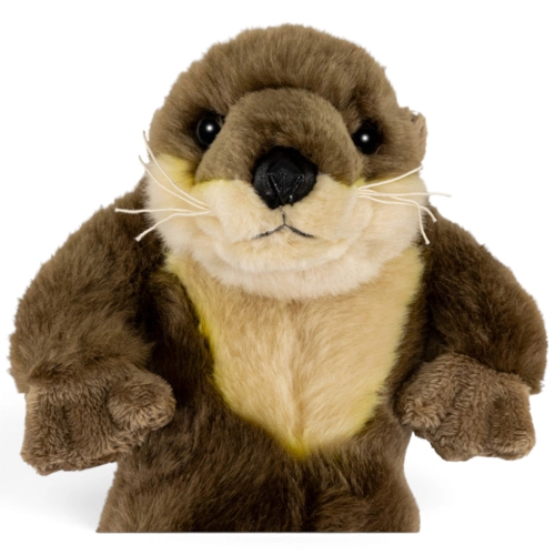 Carl Dick Plush Toy Otter lying