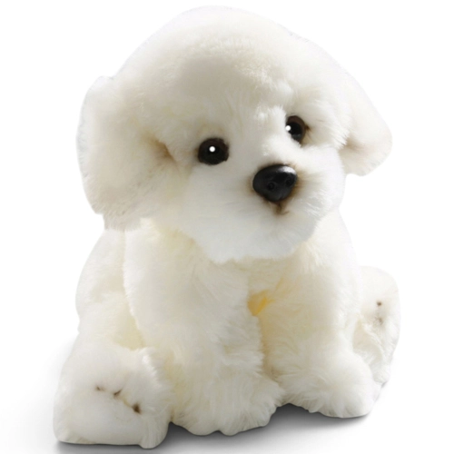Carl Dick Plush Toy Bichon dog sitting